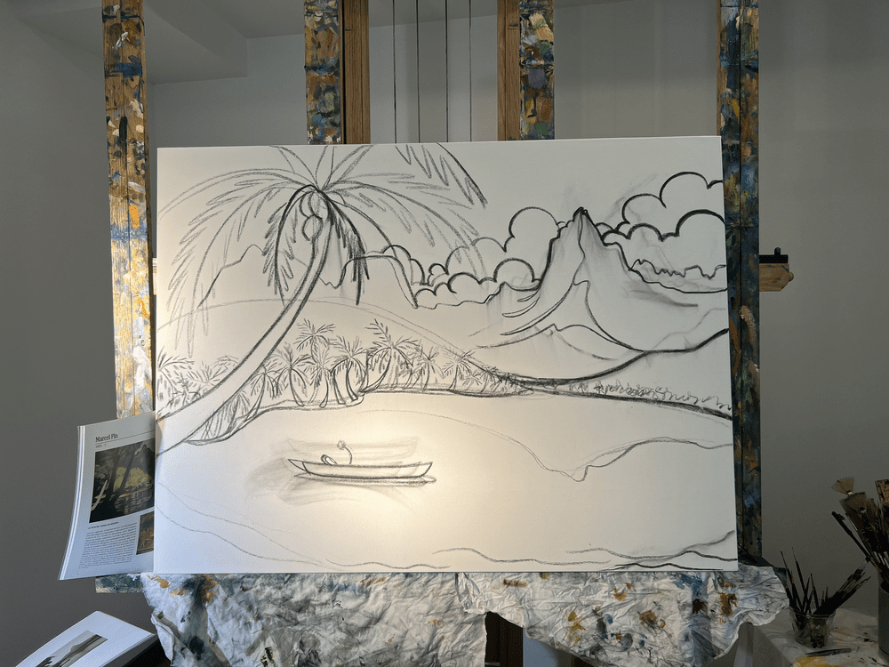 Polynesian Artwork - tropical living room paintings — Kim McDonald